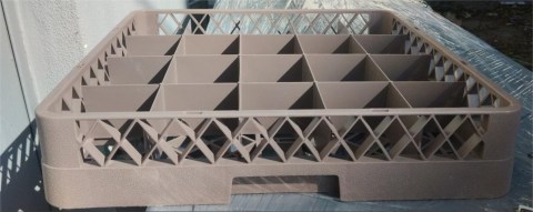 Μπασκέτα Πλυντηρίου Ποτηριών 50x50Cm 20 Θέσεων Μεταχειρισμένη